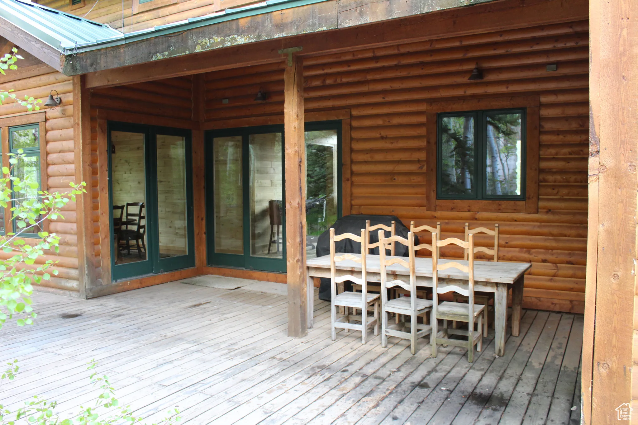 Deck with french doors