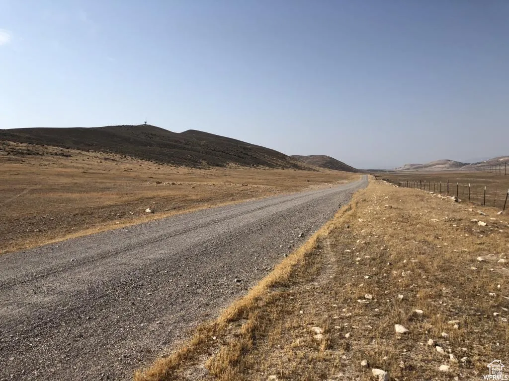 View of street featuring a mountain view and a rural view