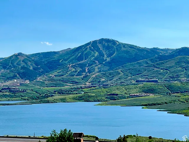 Mountain view with a large body of water