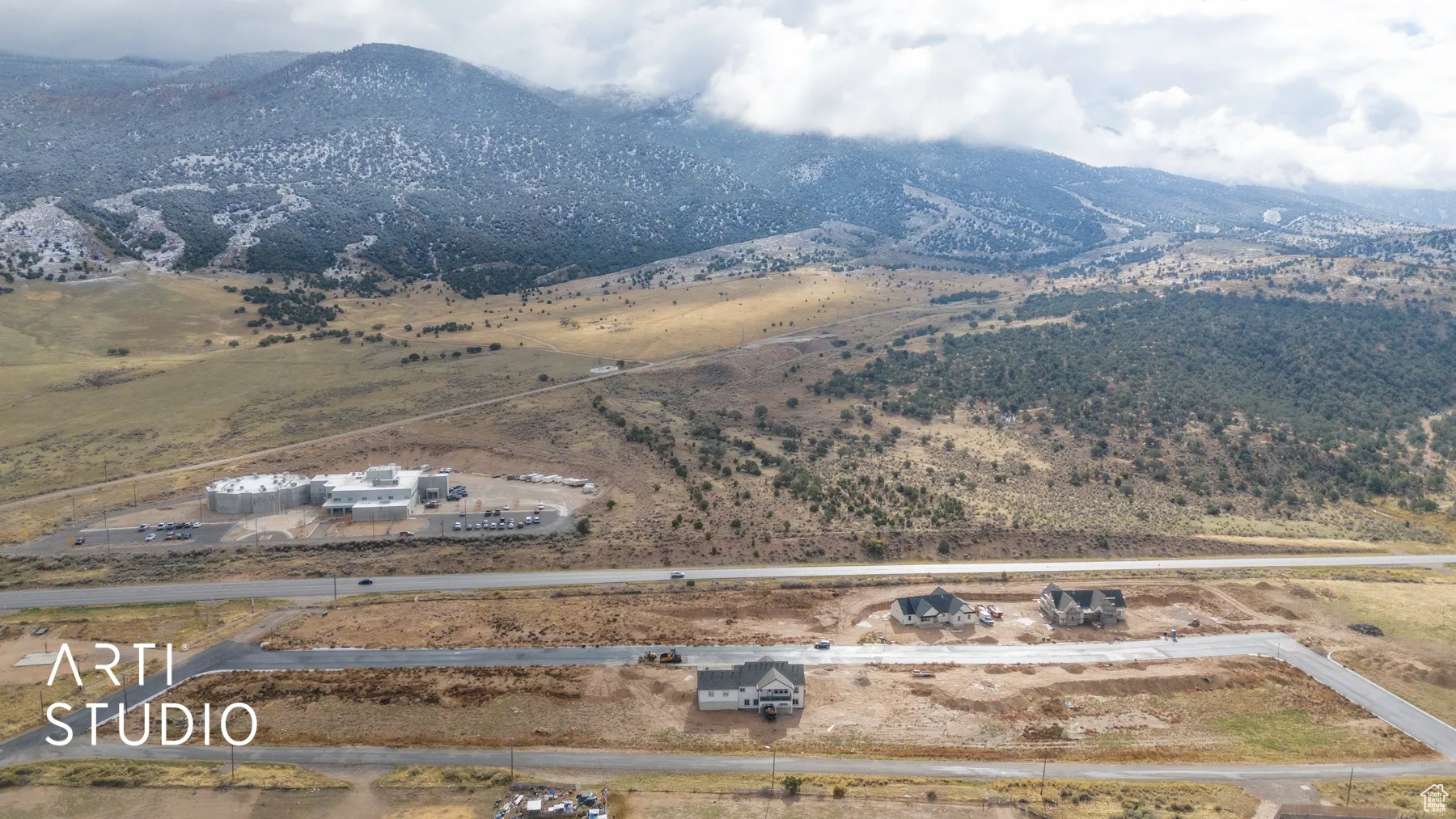 Mountain view featuring rural landscape