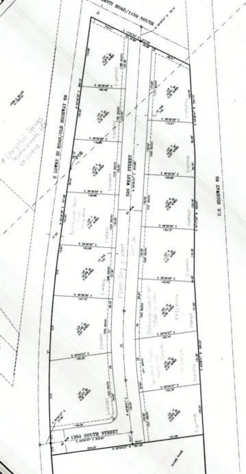 Map of parcels