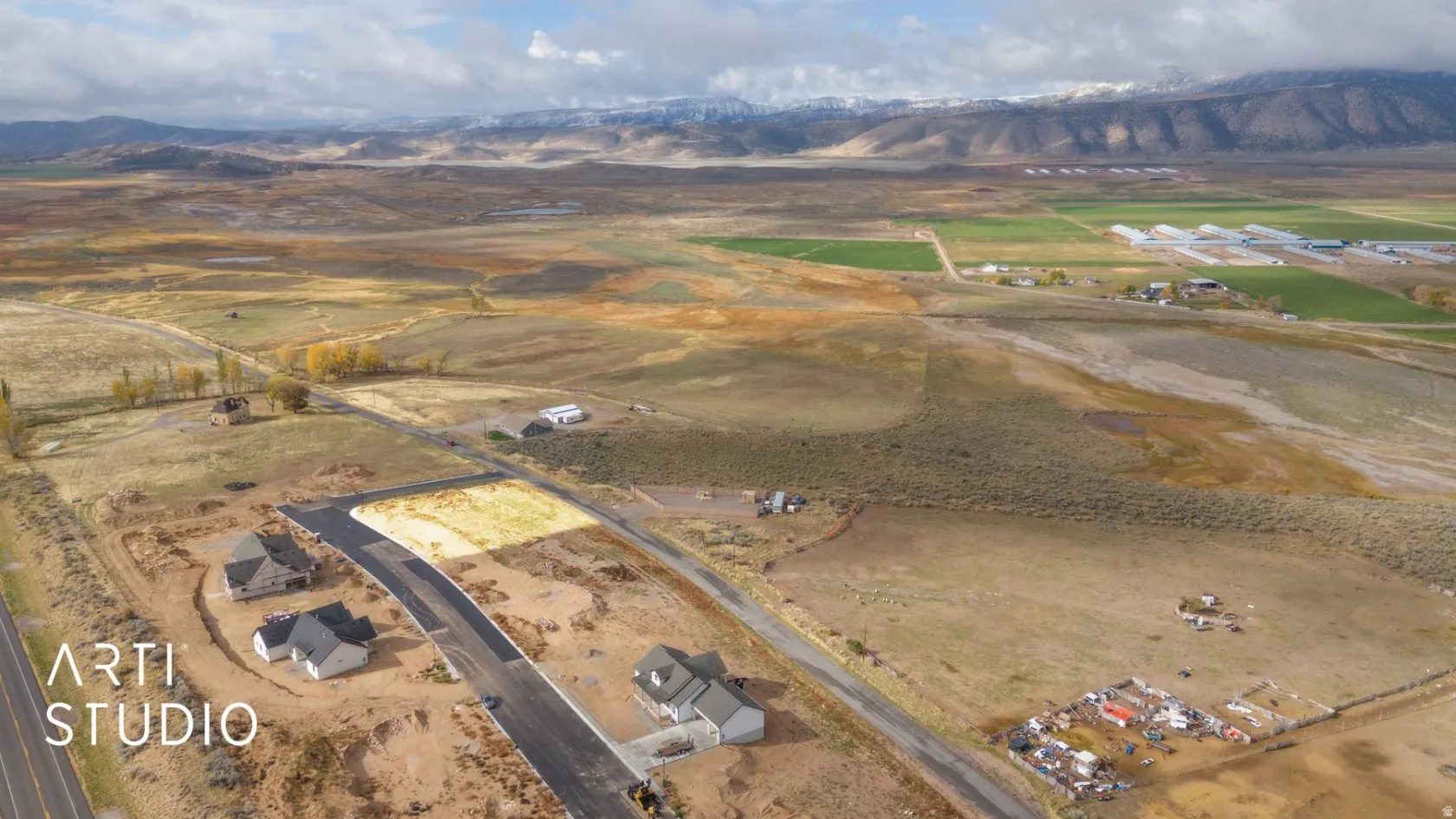 New construction residential properties situated within a developing community