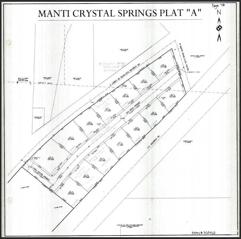 Map of parcels