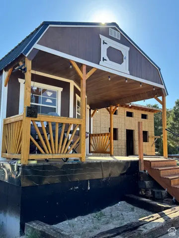 View of front facade featuring a porch
