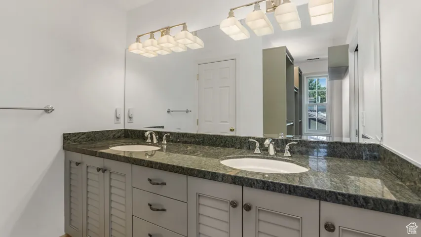 Bathroom with double vanity