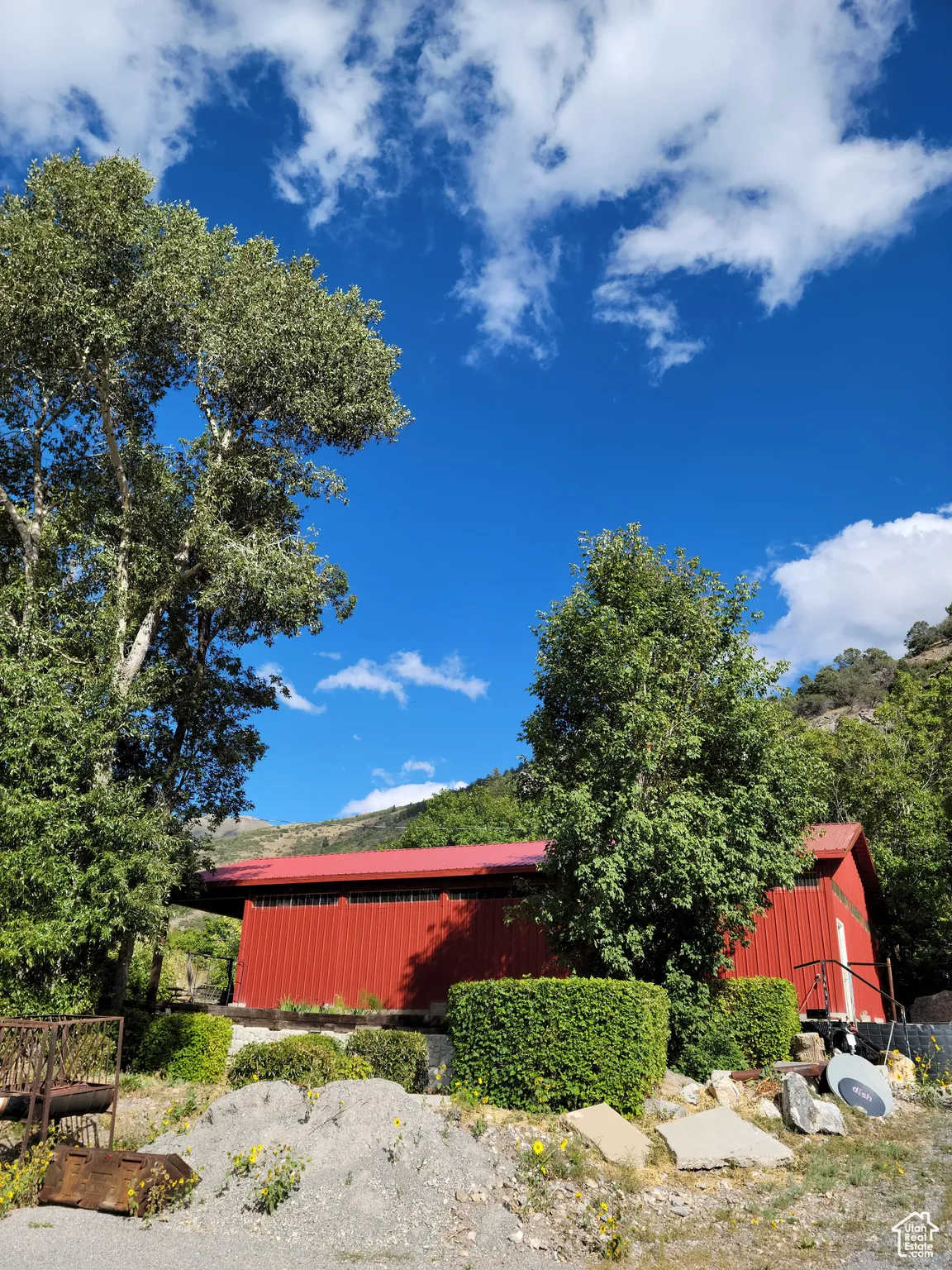 View of property exterior featuring a 30' x 60' shop