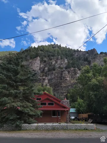 View of Home with mountain backdrop