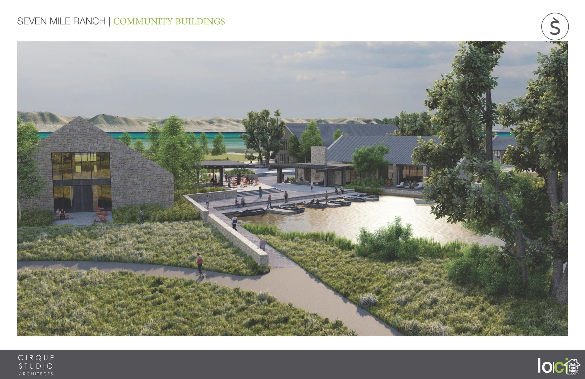 View of property's community with a water view