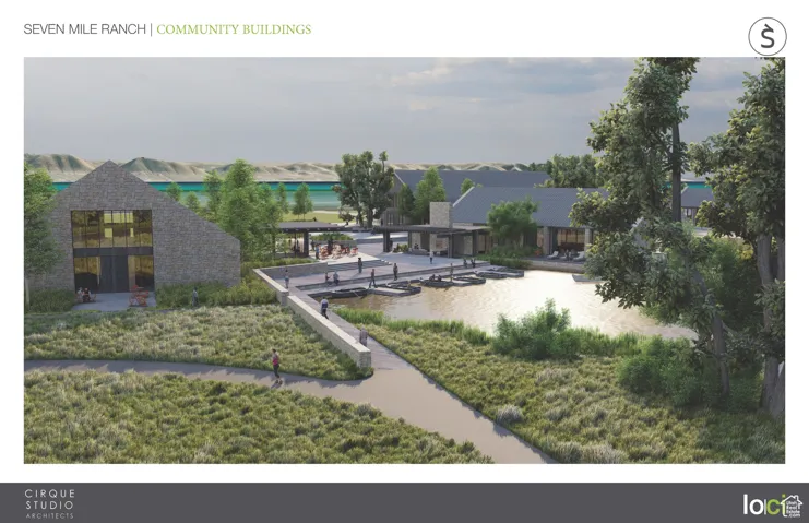 View of property's community with a water view