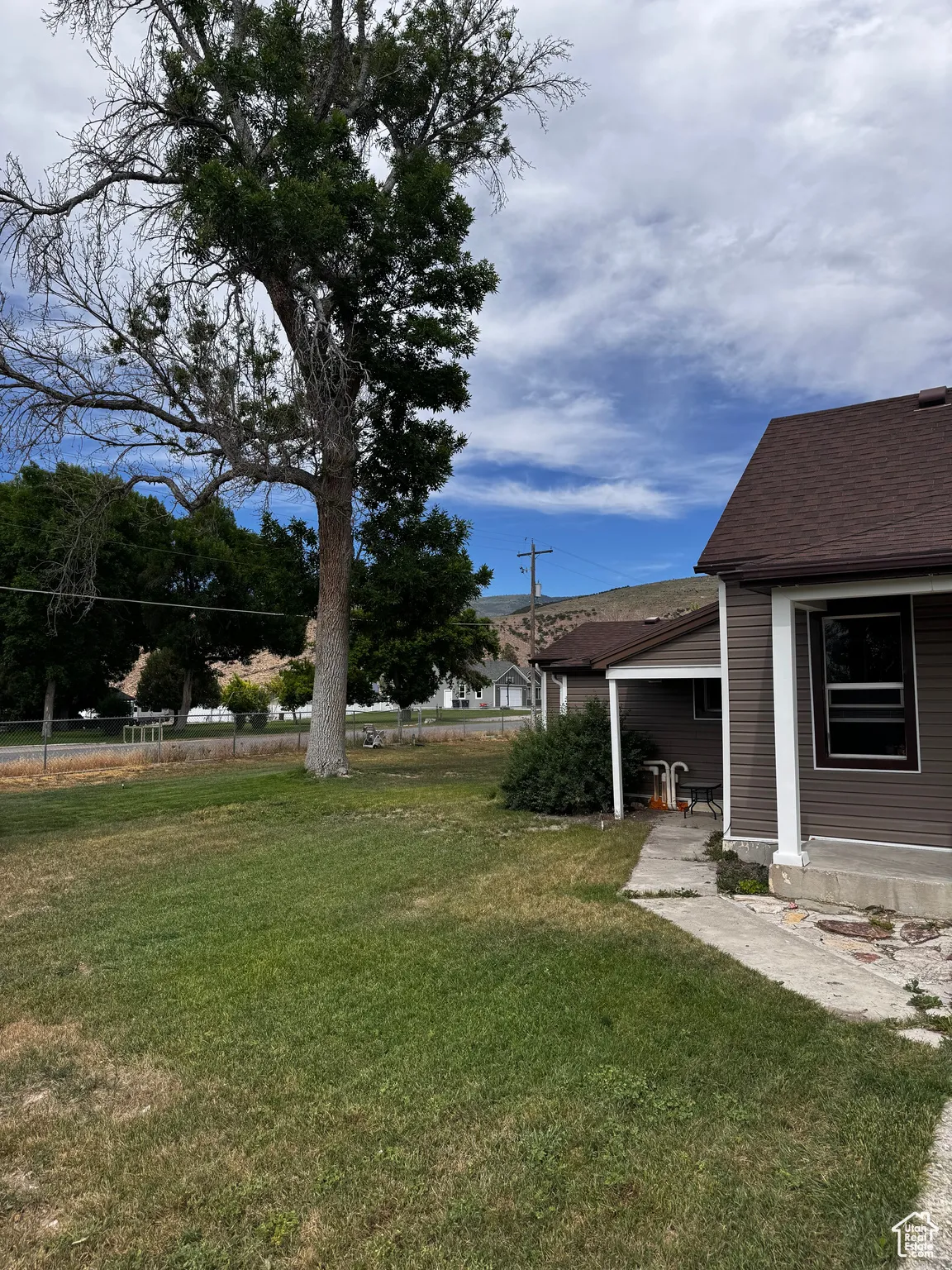 View of grassy yard