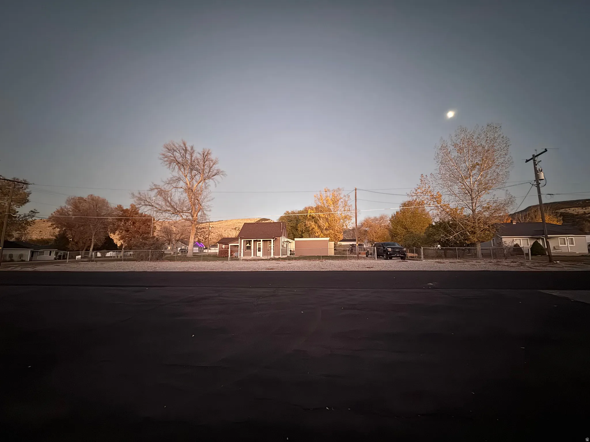 View of asphalt road