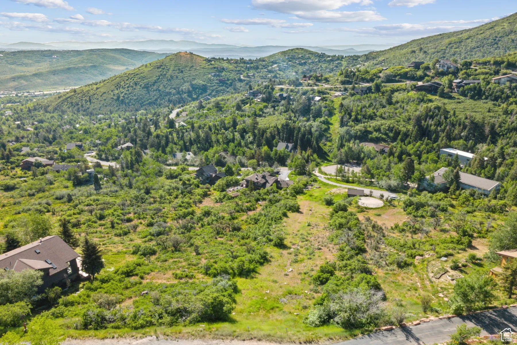 Drone / aerial view of mountains