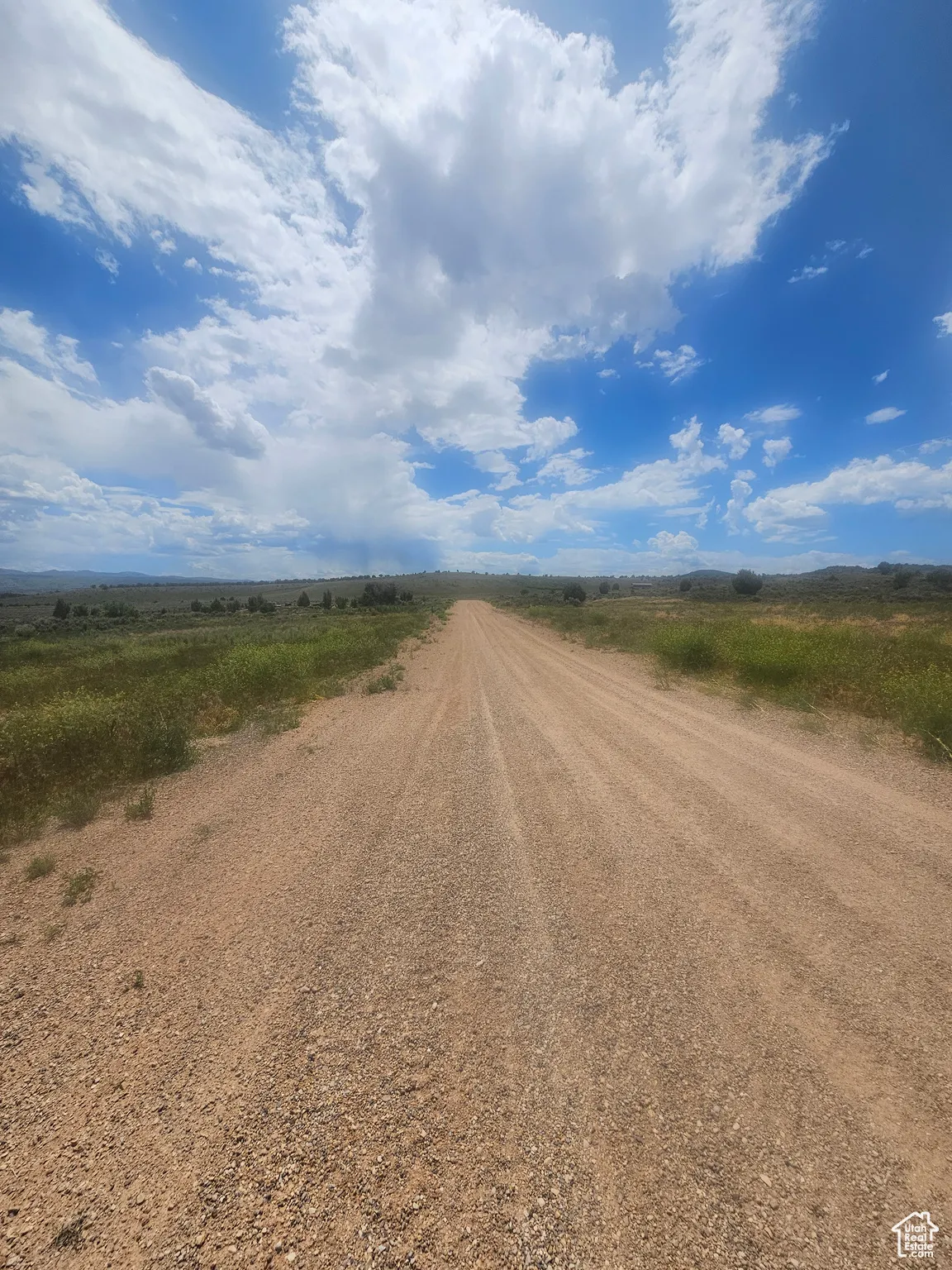 Gravel road through property