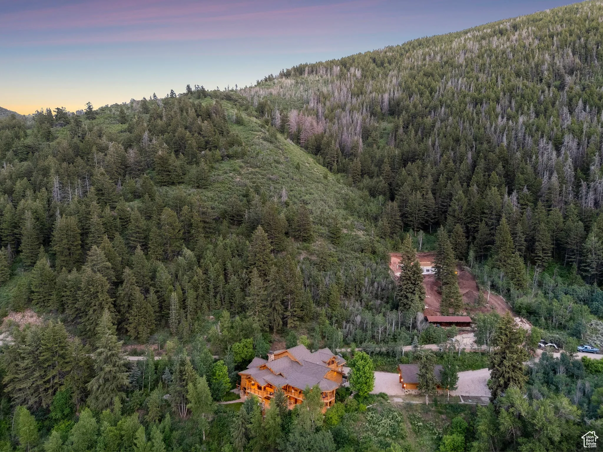 Aerial view of property featuring potential mountainside/mountaintop development areas