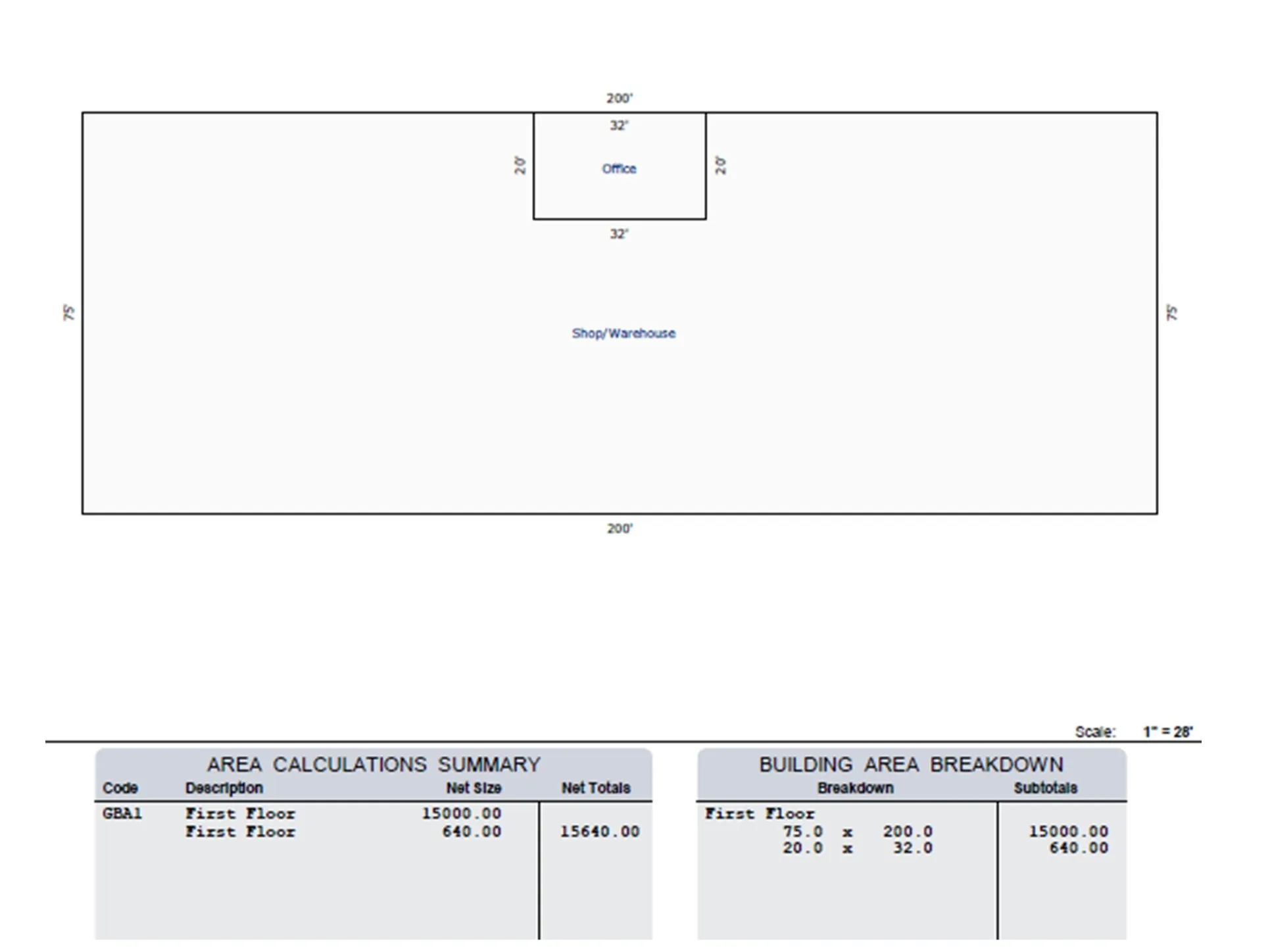 View of room layout
