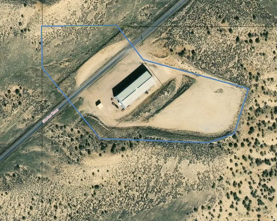 Map / location with property parcel outlined