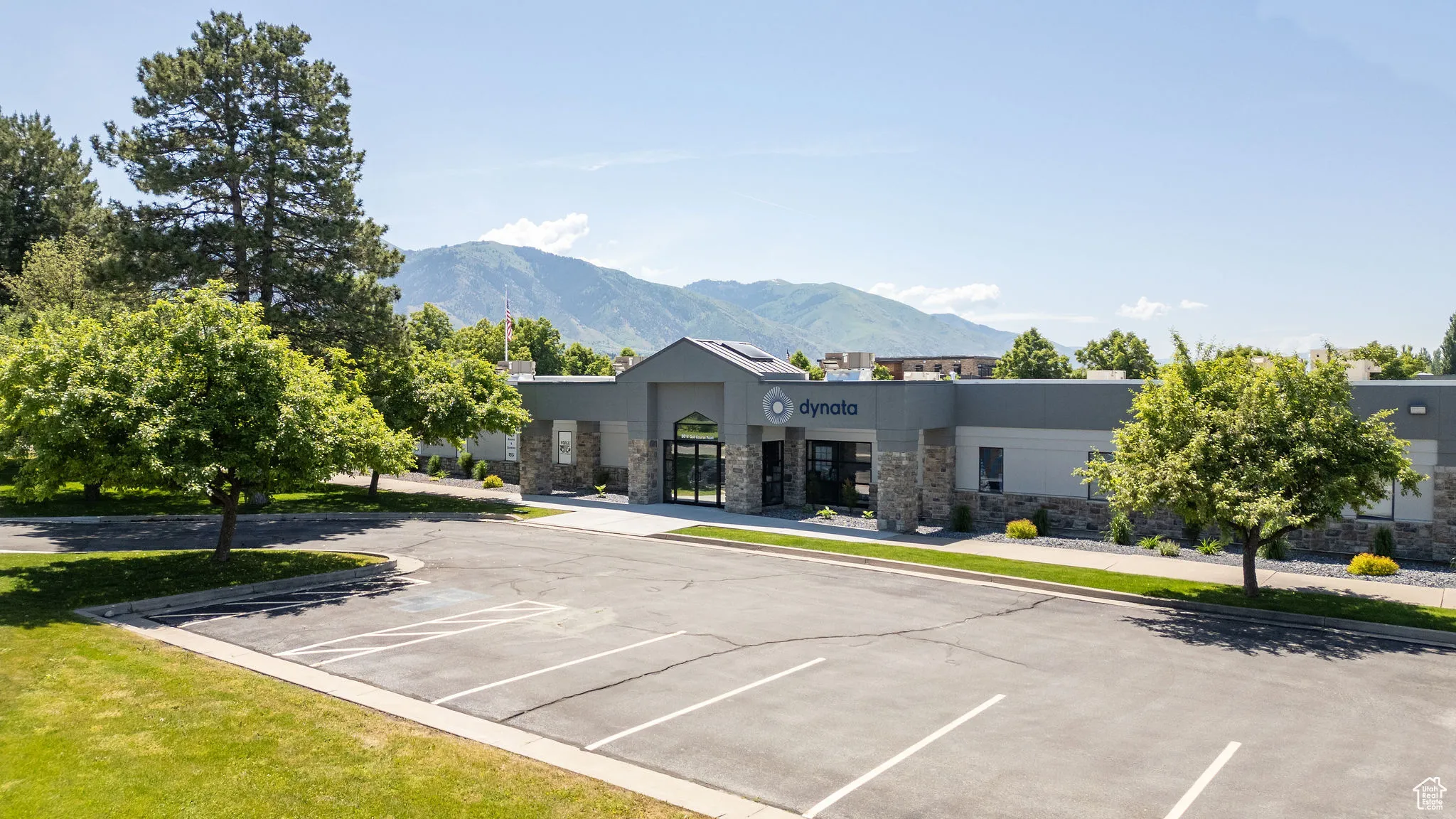 Exterior space featuring a mountain view