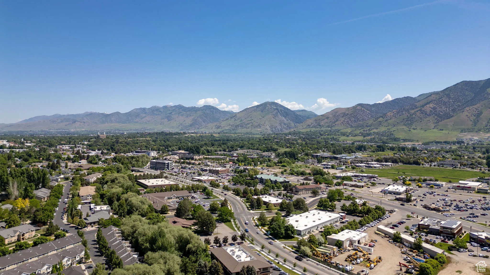 Drone / aerial view of mountains