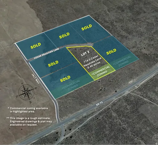Map / location with property parcel outlined