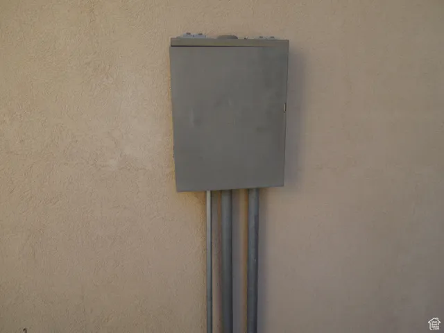 Exterior view of stucco siding