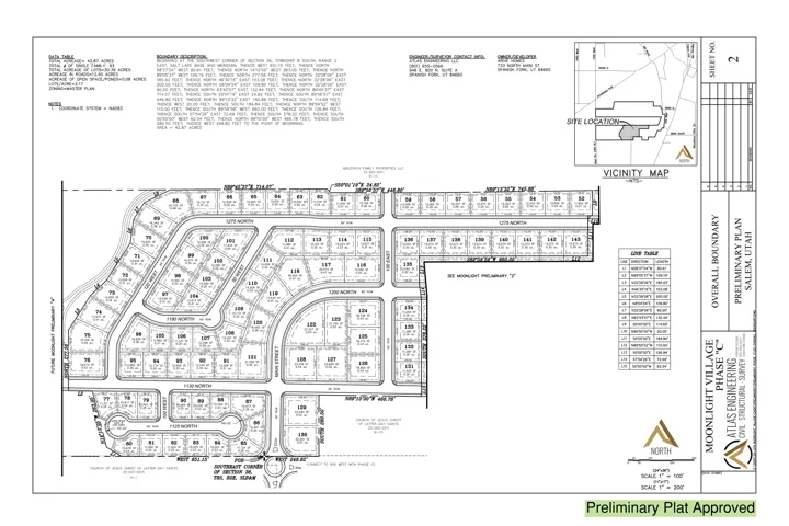 Preliminary Plat Approved: Plats I, J, K