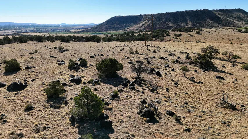 View of mountain background with a desert landscape and rural landscape