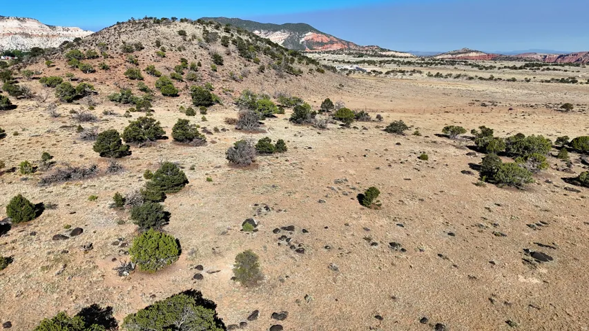 View of mountain background with a desert landscape and rural landscape