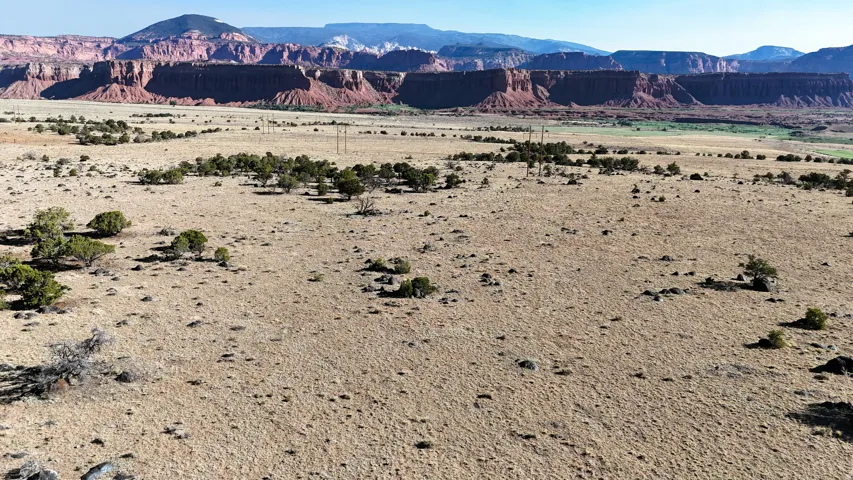 Mountain view featuring a desert landscape
