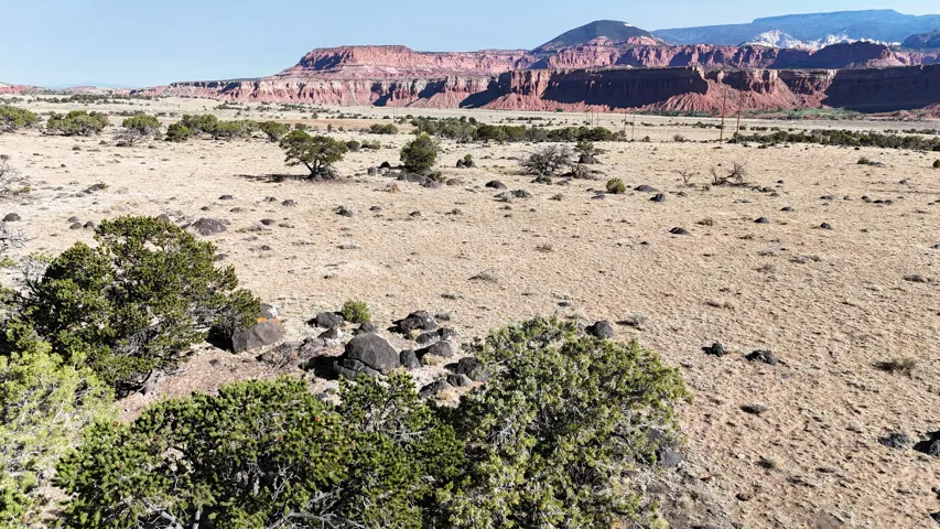 View of mountain background featuring a desert landscape