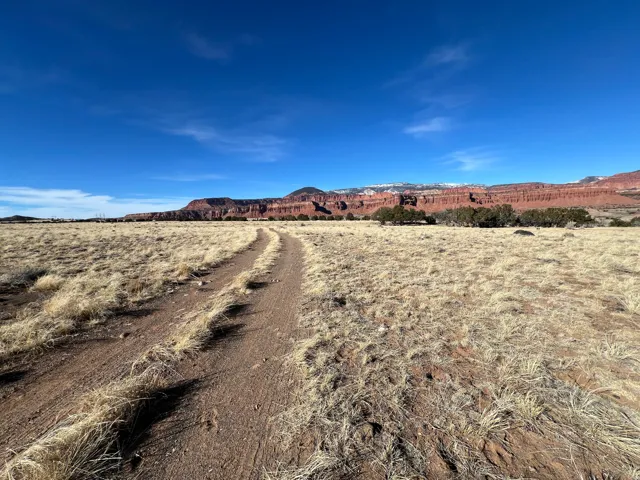 Mountain view with rural landscape