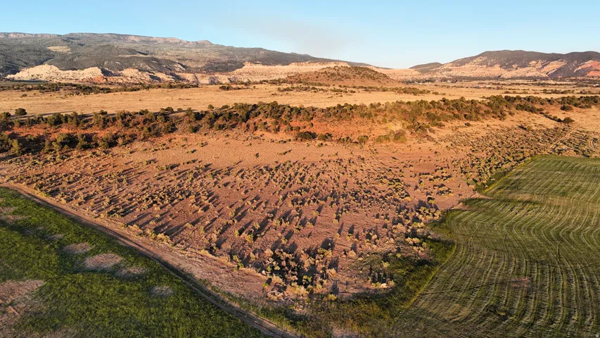 Mountain view with rural landscape