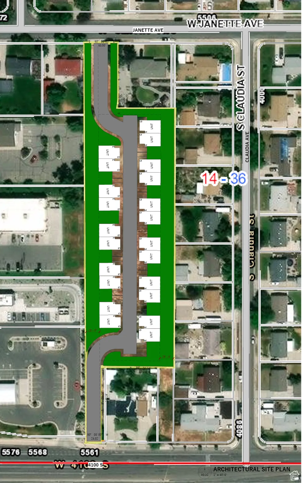 Map / location with property boundaries highlighted