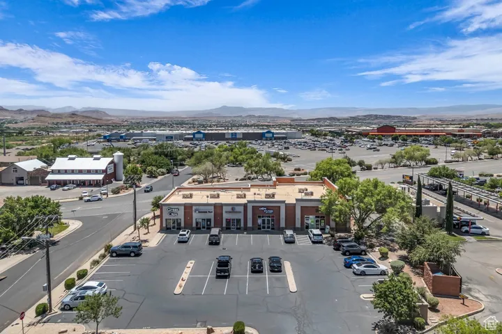 Drone / aerial view of mountains