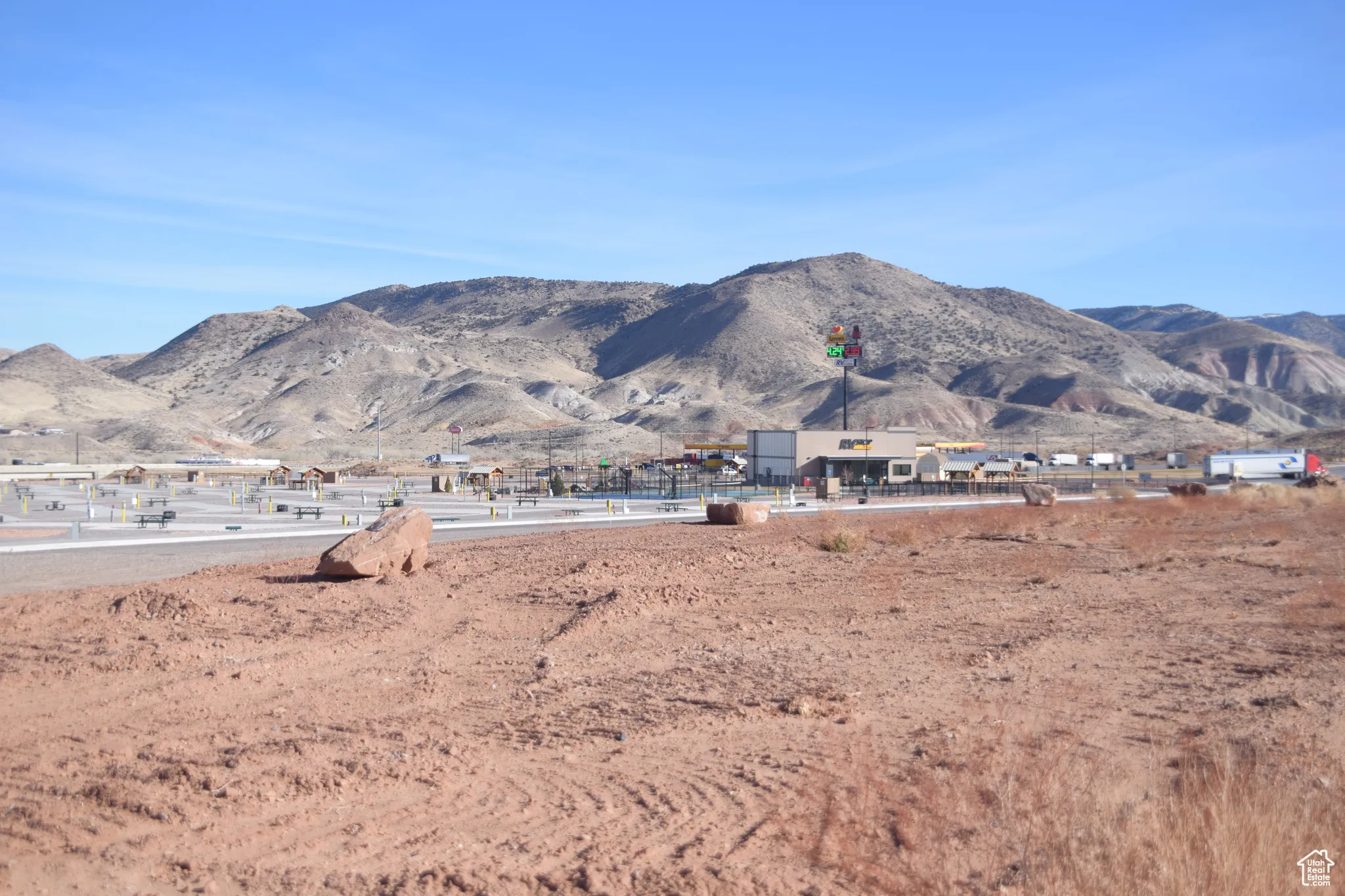 View of mountain backdrop