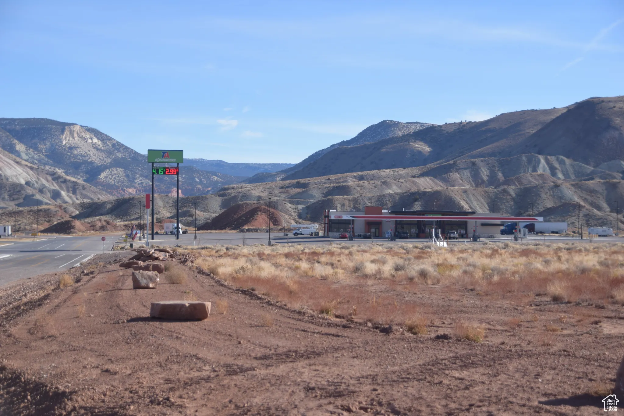 View of mountain background