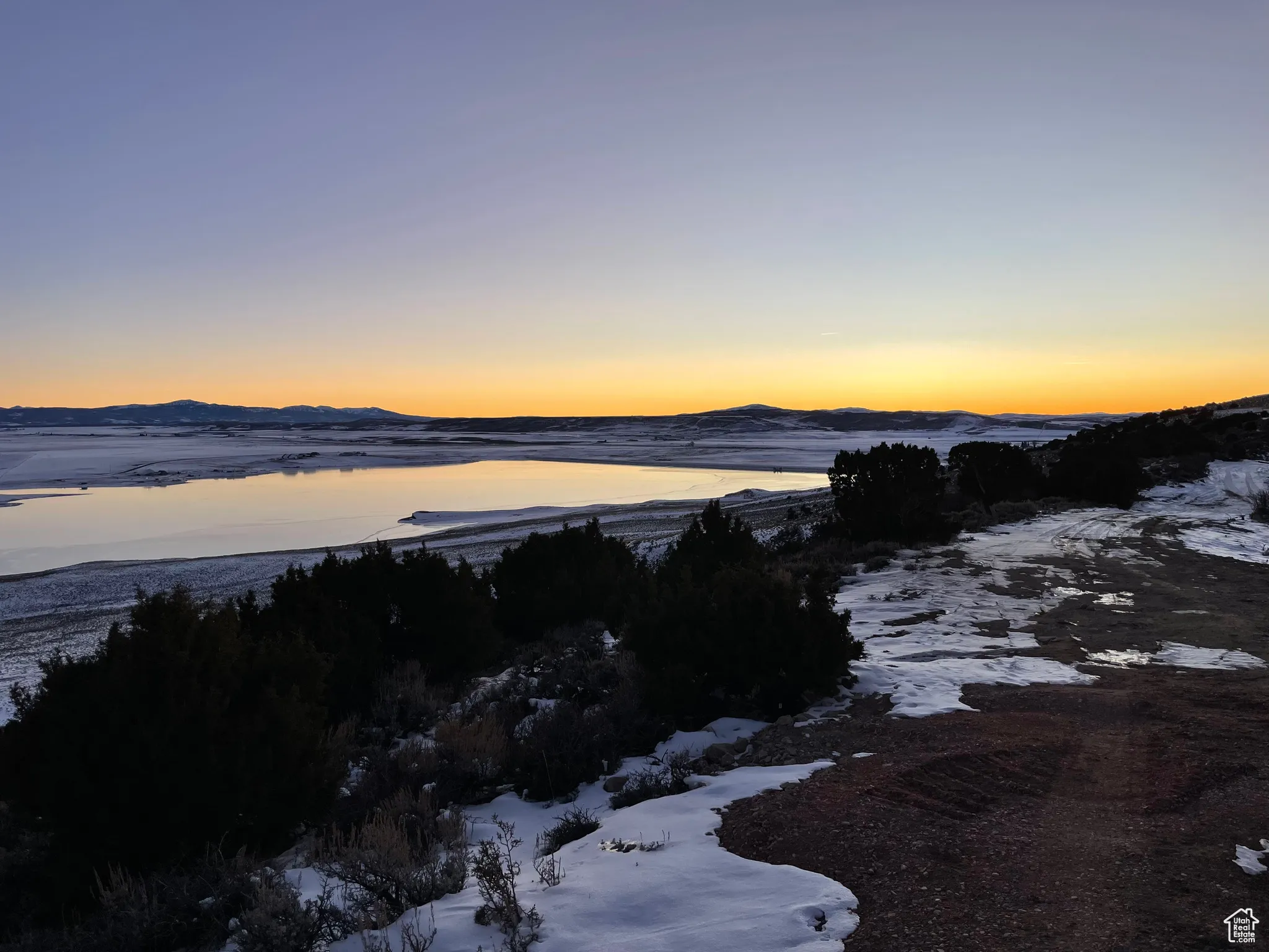 Water view featuring a mountain backdrop