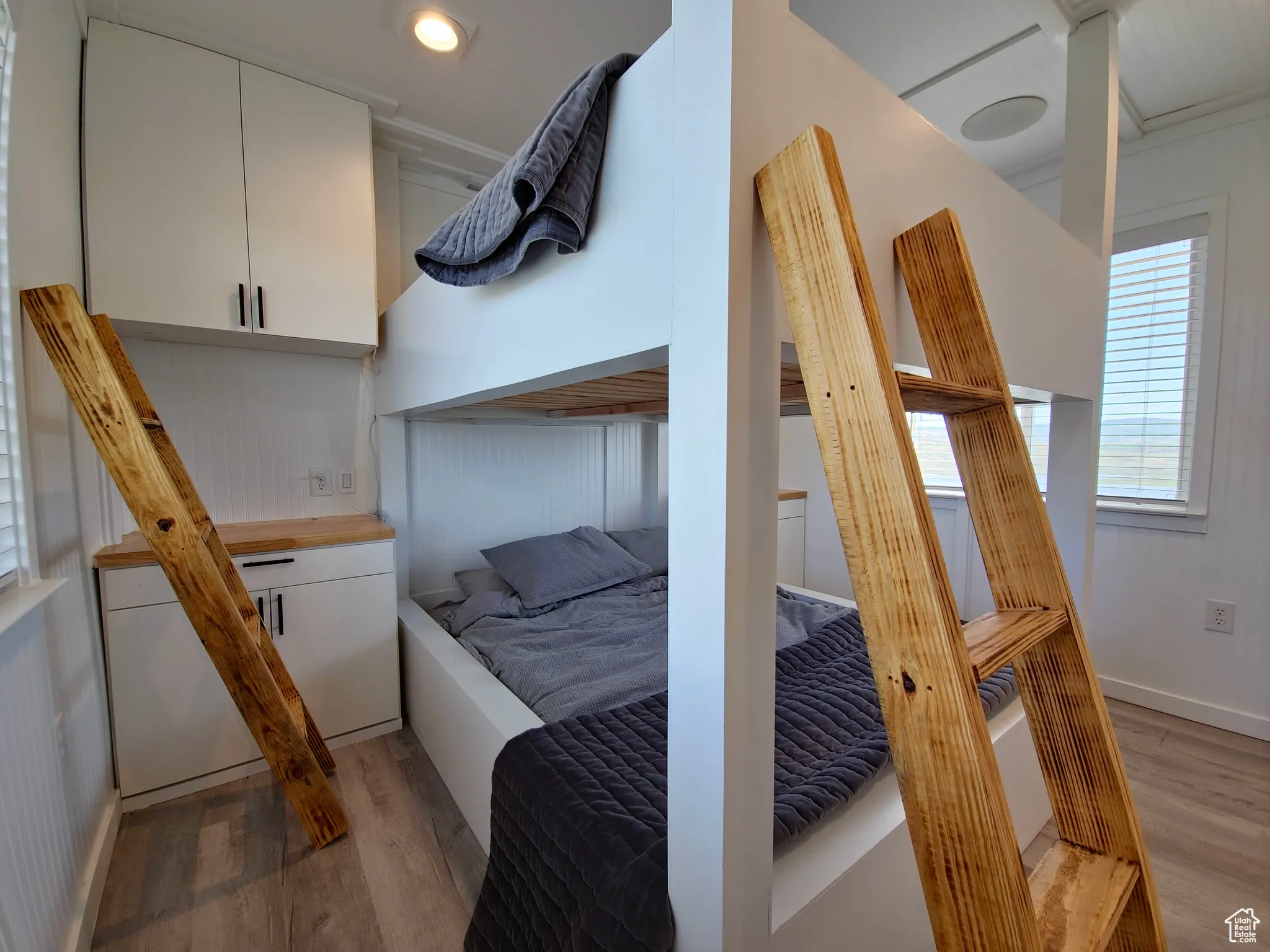 Bedroom featuring light wood-type flooring