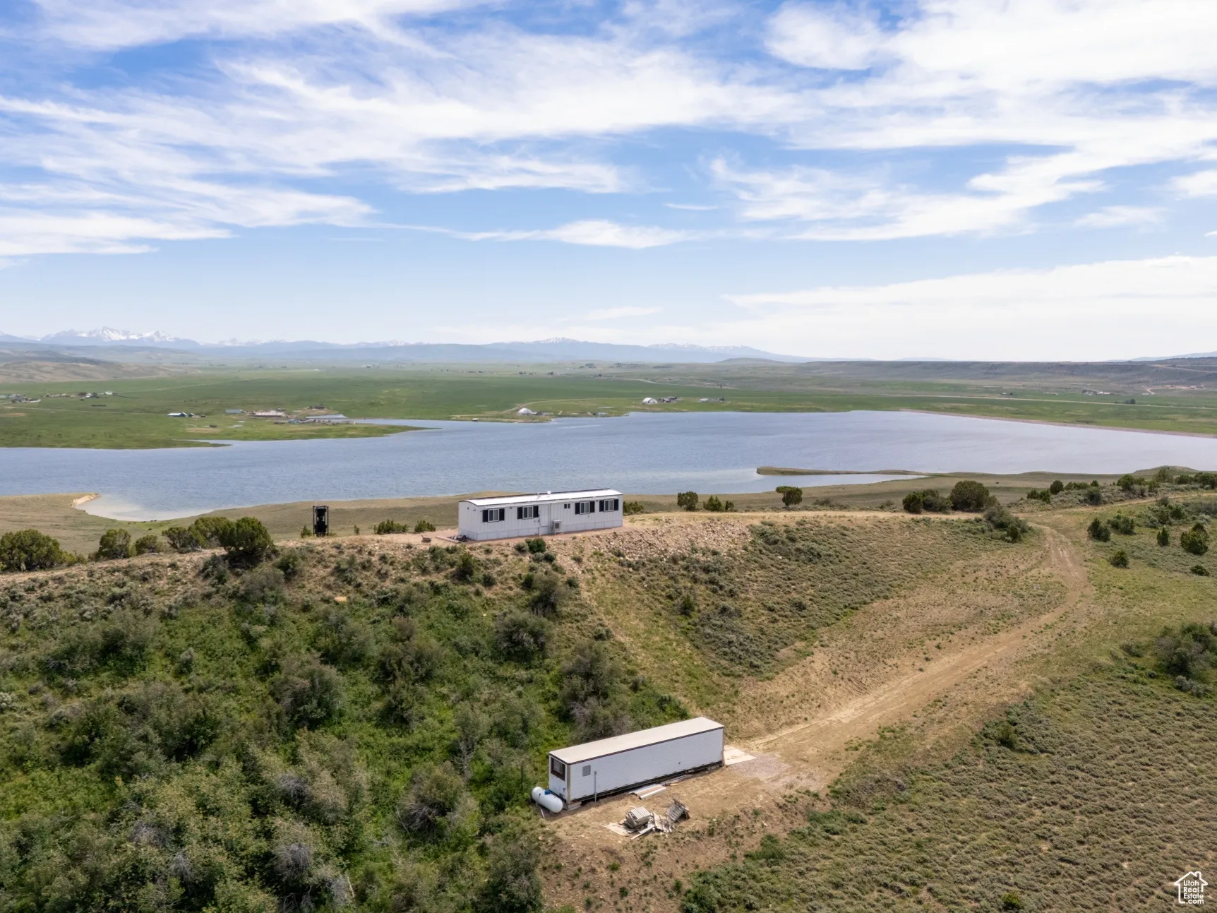 Water view with a mountain backdrop
