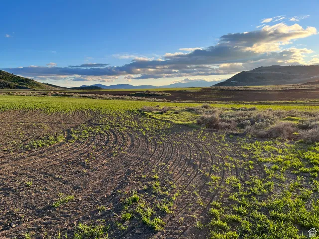 Mountain view with rural landscape