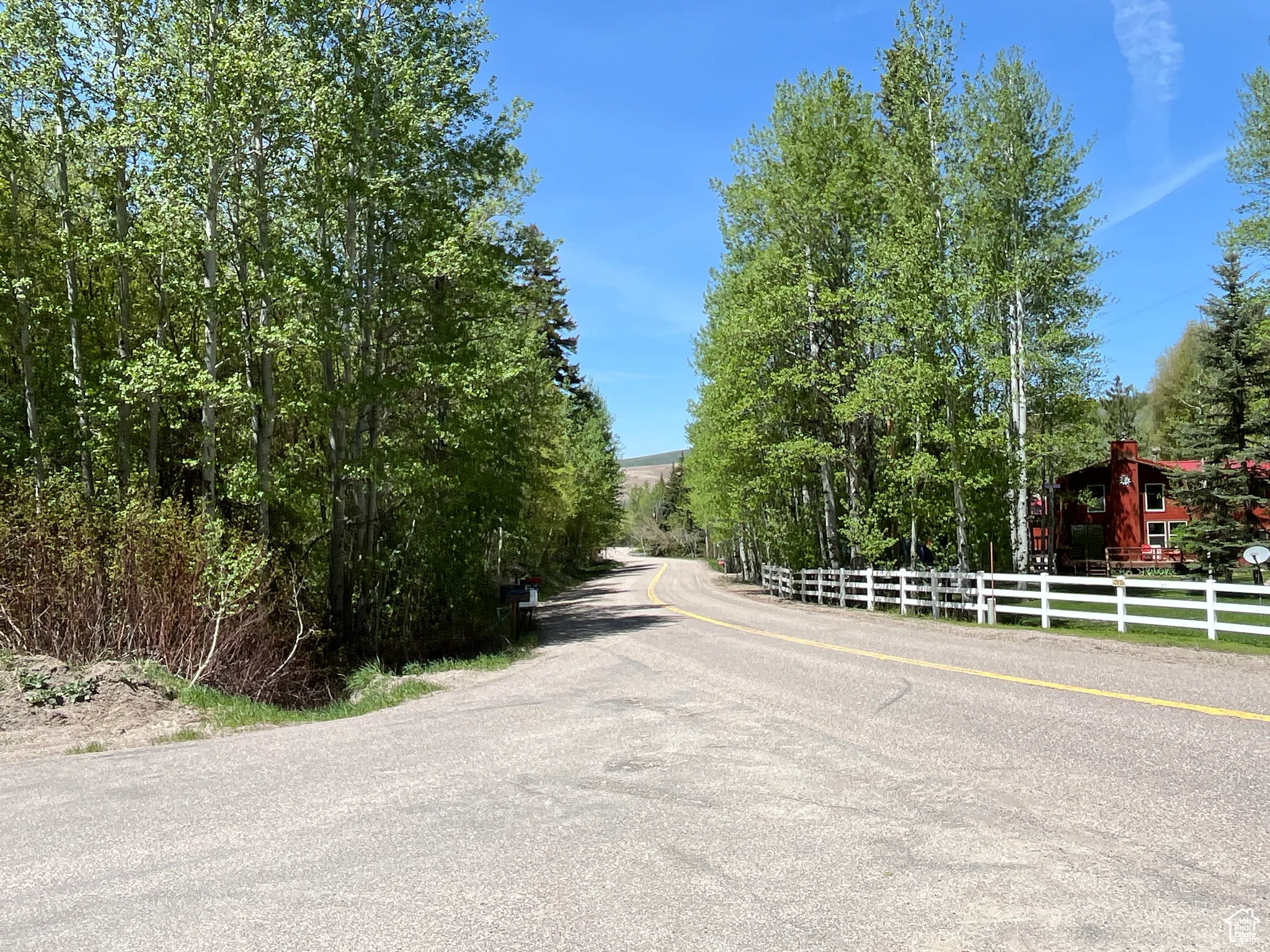View of asphalt street