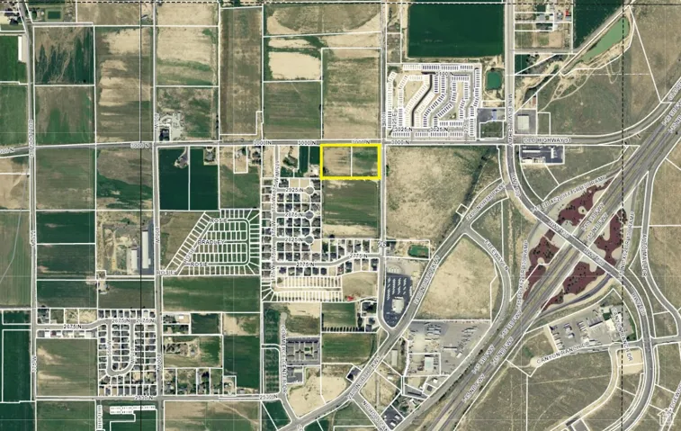 Map / location featuring property boundaries highlighted