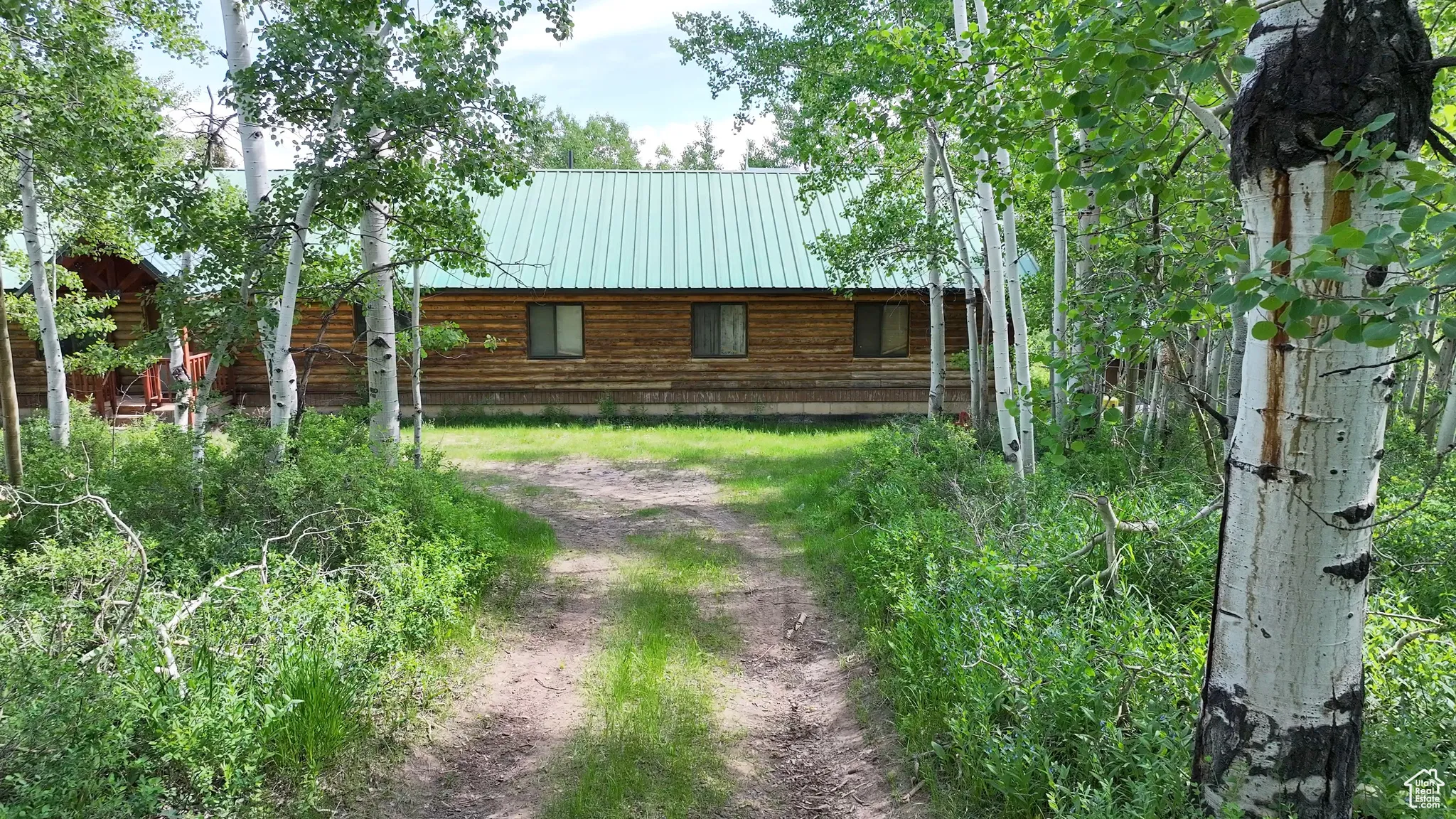 View of yard featuring driveway