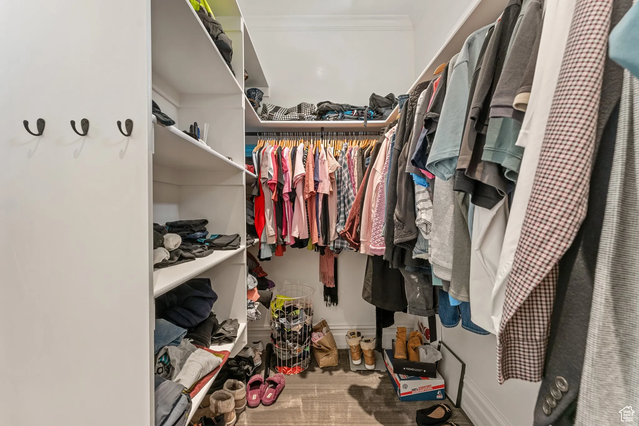 View of spacious closet