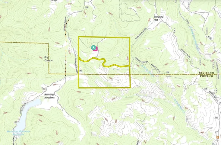 Topographical Map. Illustrating the property's elevation contours and surrounding geographical features