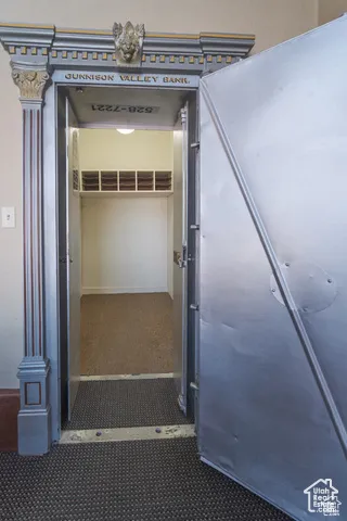 Entry to storm shelter