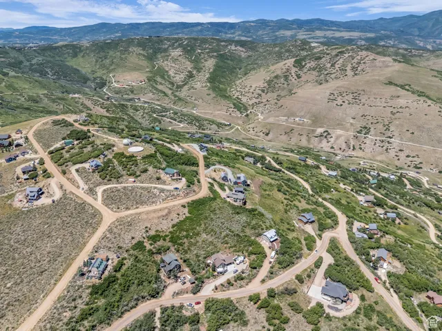 Aerial overview of property's location with rural landscape