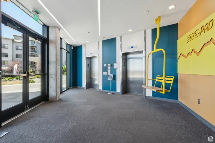 Lobby featuring recessed lighting
