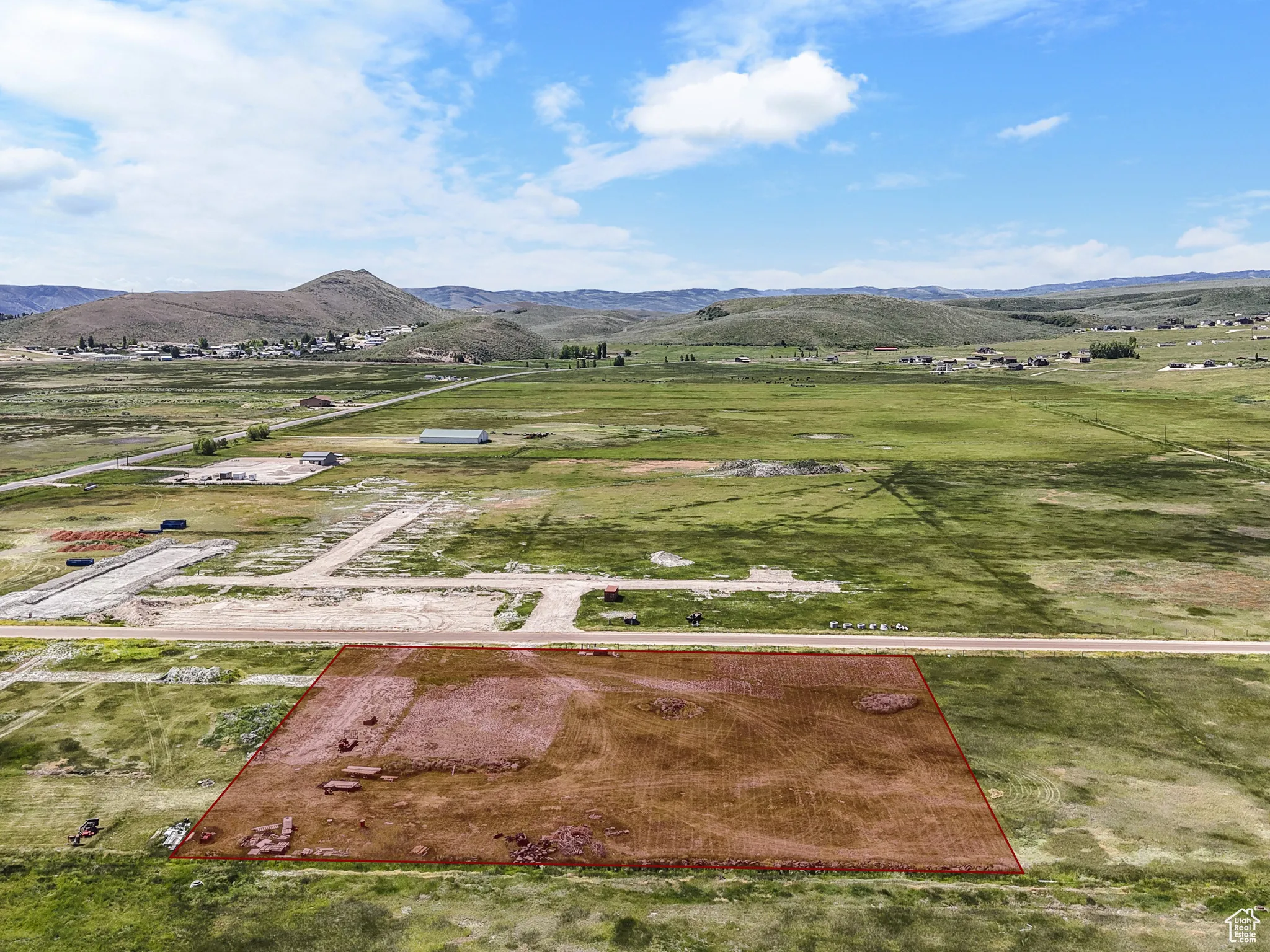 Mountain view featuring rural landscape