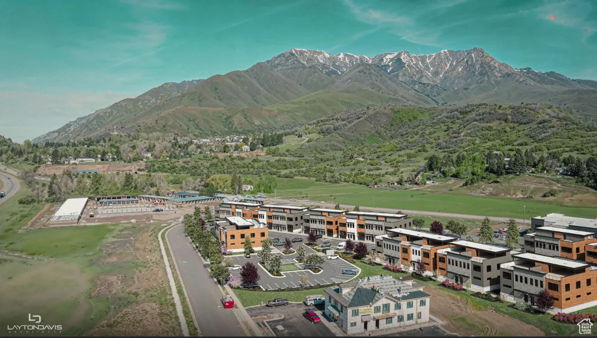 Aerial view of mountains