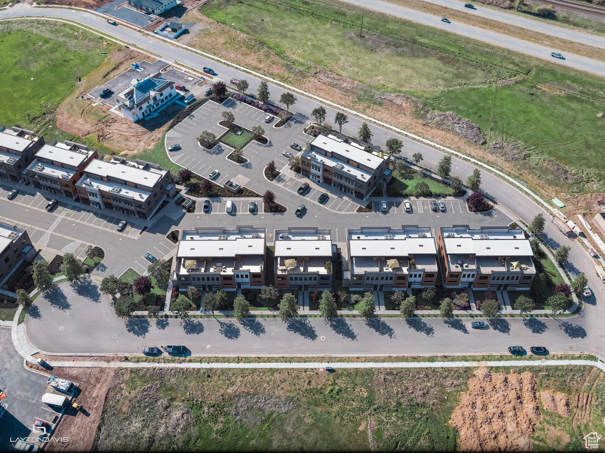 Aerial view of property's location